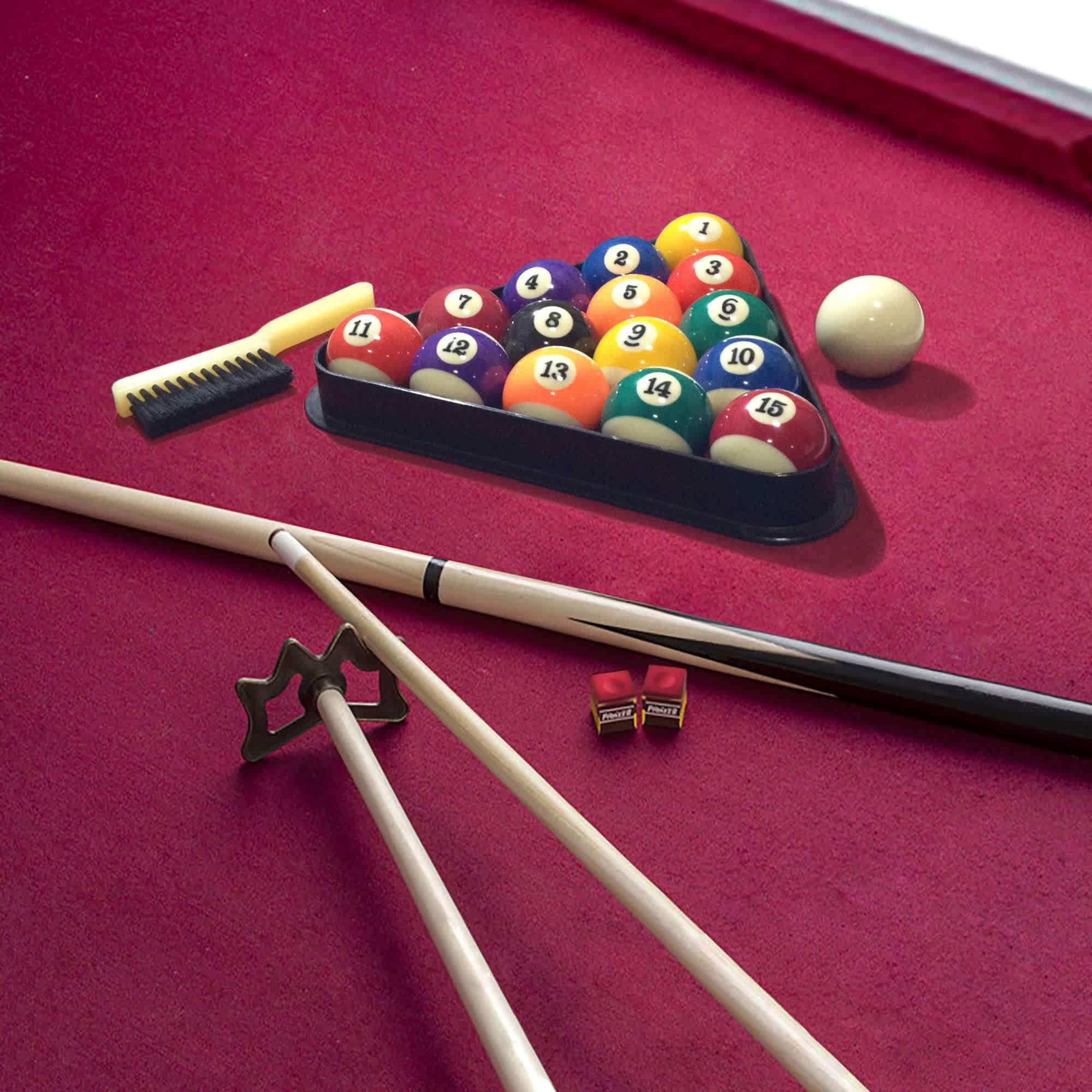 Carmelli Augusta 8' Non-Slate Pool Table in Mahogany Finish
