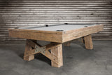 Nixon Georgia 8' Slate Pool Table in Weathered Natural Finish w/ Dining Top Option
