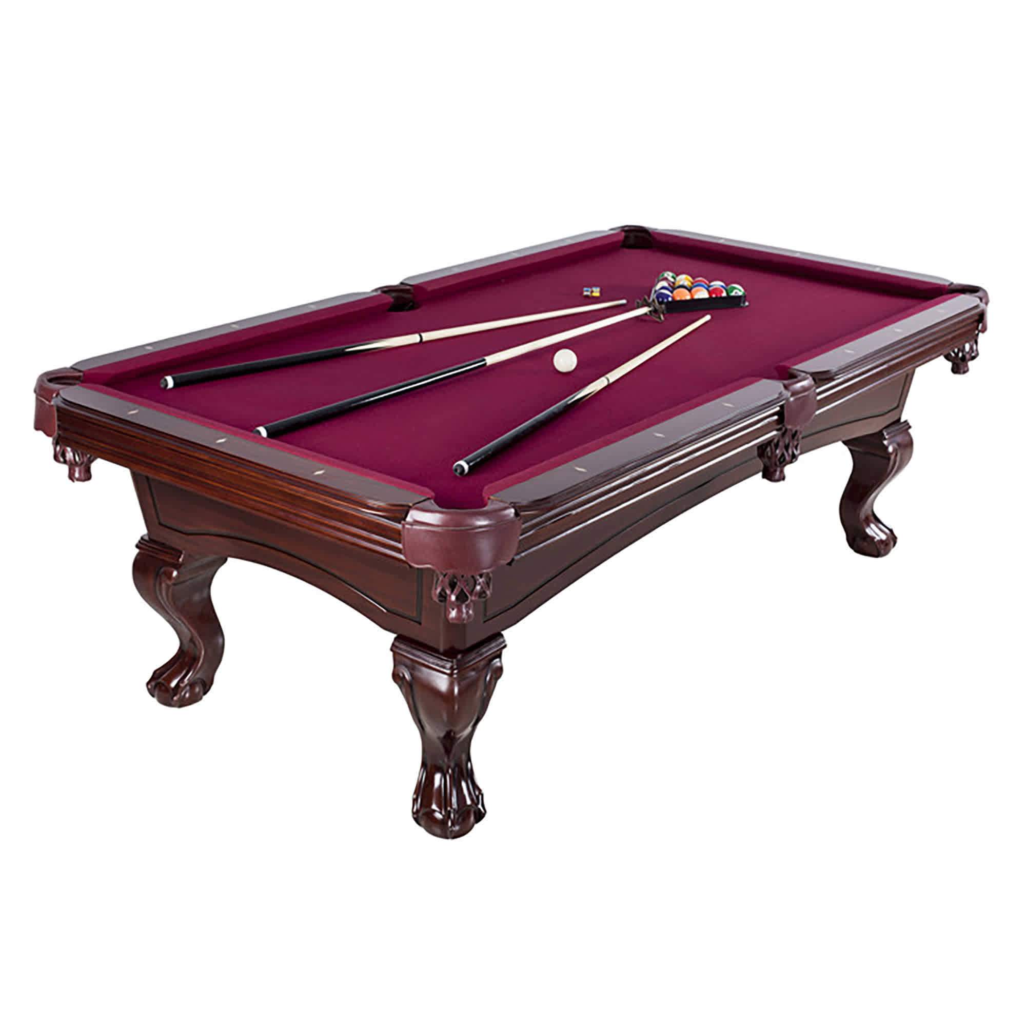 Picture of Carmelli Augusta 8' Non-Slate Pool Table in Mahogany Finish