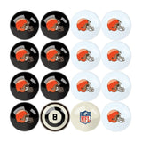 Imperial Cleveland Browns Billiard Balls With Numbers