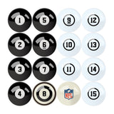 Imperial Cleveland Browns Billiard Balls With Numbers