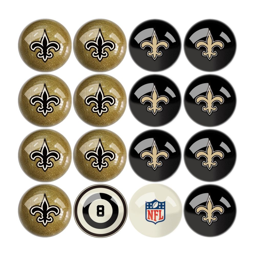 Imperial New Orleans Saints Billiard Balls With Numbers