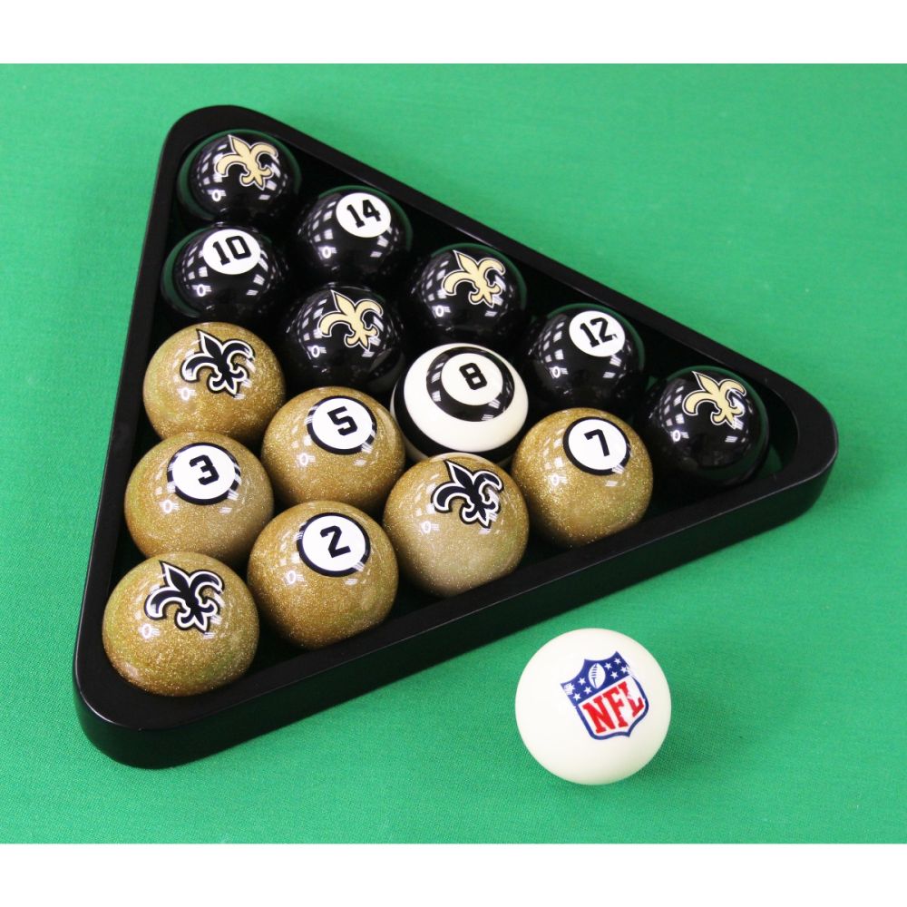 Imperial New Orleans Saints Billiard Balls With Numbers