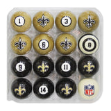 Imperial New Orleans Saints Billiard Balls With Numbers