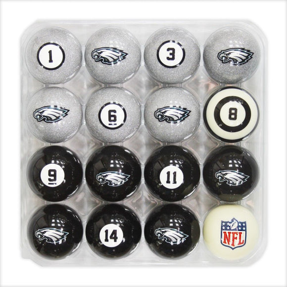 Imperial Philadelphia Eagles Billiard Balls With Numbers