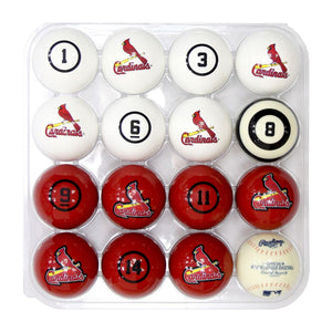 Imperial St. Louis Cardinals Billiard Balls With Numbers