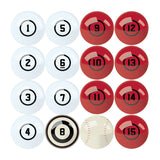 Imperial St. Louis Cardinals Billiard Balls With Numbers