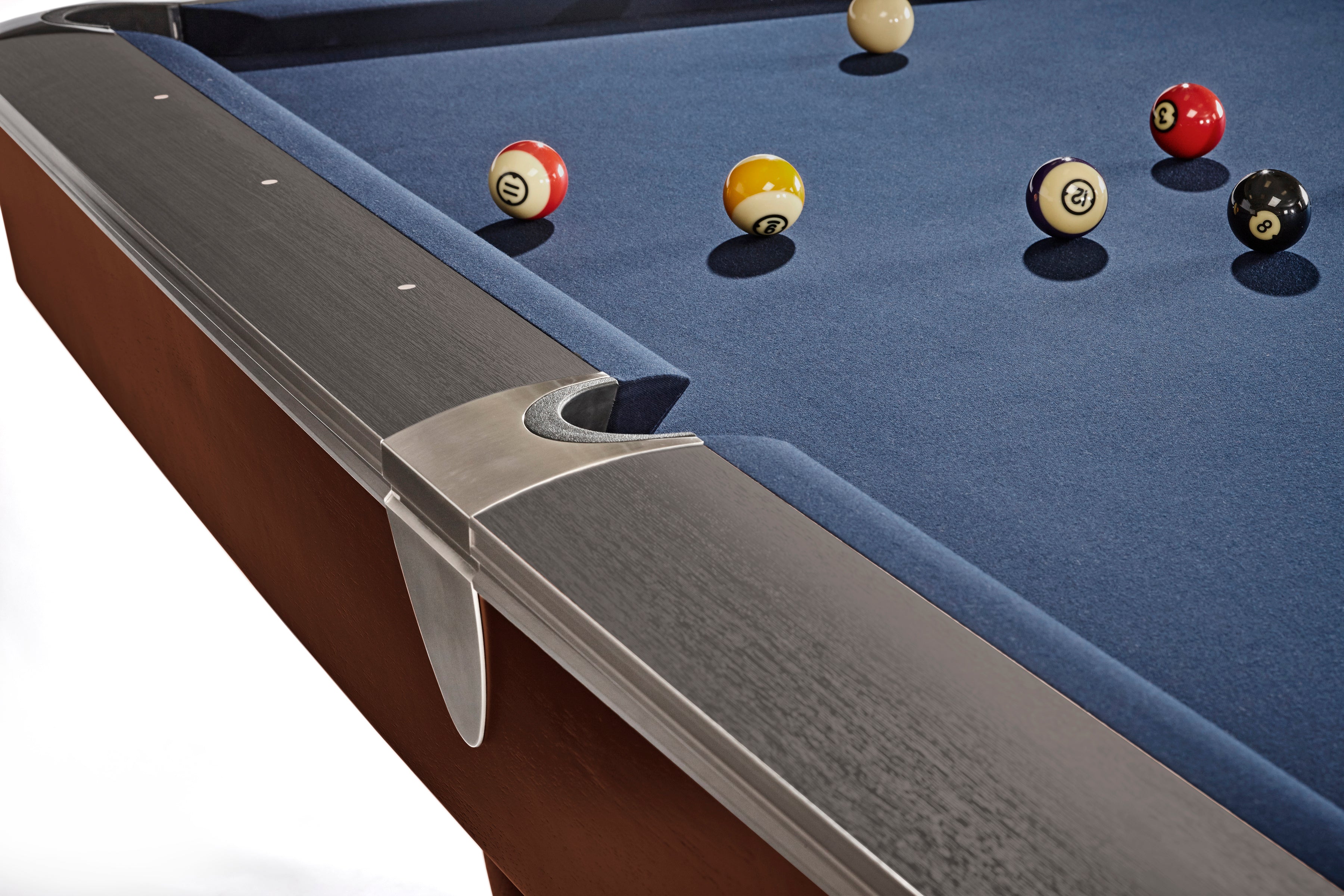 Brunswick Billiards Gold Crown VI 9' Slate Pool Table in Skyline Walnut/Espresso w/ Pockets