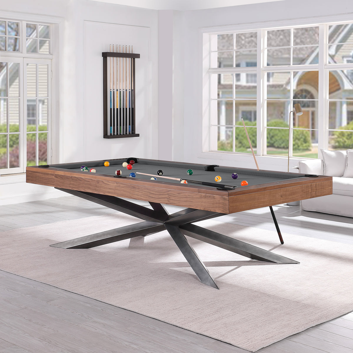 Playcraft Astral 8' Slate Pool Table in Walnut – Pro Pool Store