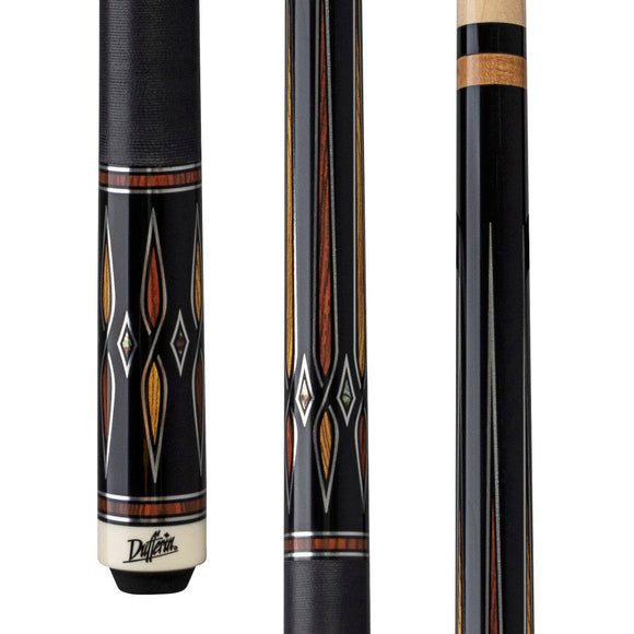 Dufferin Exotic Obsidian Cue with Linen Wrap