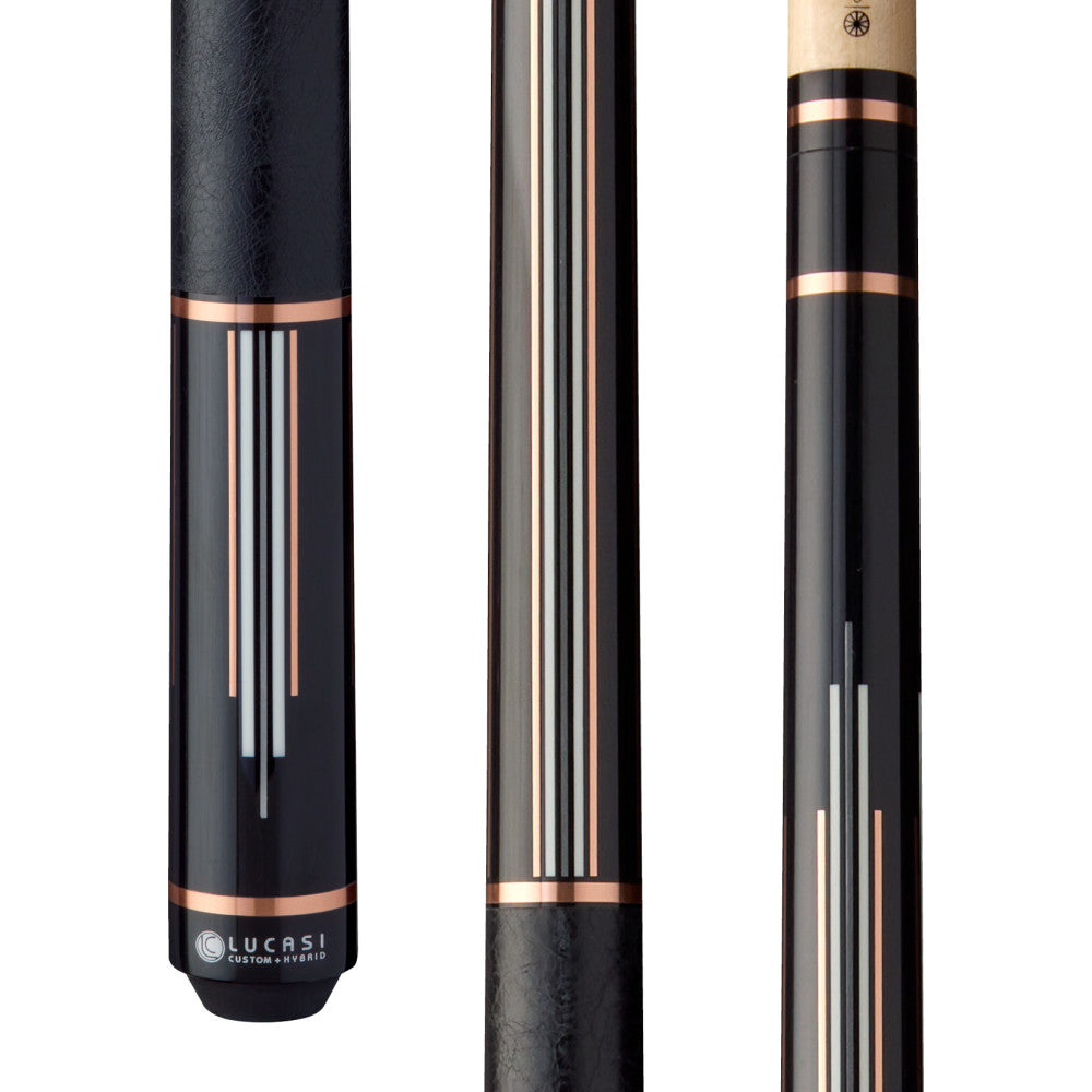 Lucasi Custom Art Deco Rose Gold & Silver Cue