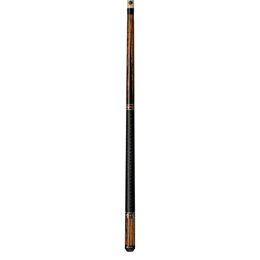 Lucasi Custom® LZC26 Exotic Bocote & Black Cue with Embossed Leather Wrap