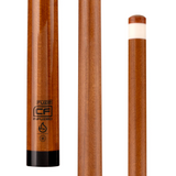 Wooden cue with 'fuze' branding on a white background