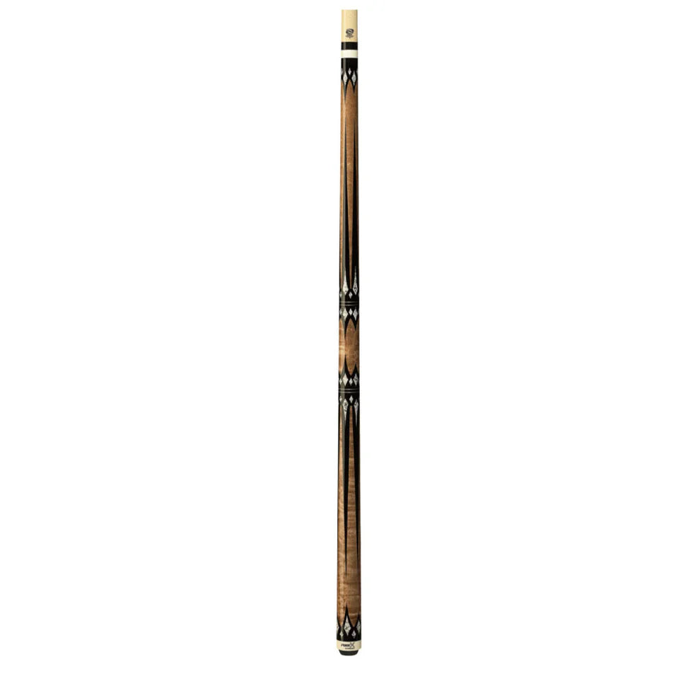 Pure X Antique Stain & Black/White Points Wrapless Cue