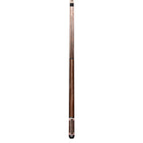 Pure X Matte Smoke Grey Birdseye & Black Palm Cue with Brown Embossed Leather Wrap