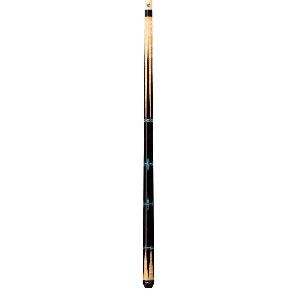 Pure X Natural Birdseye & Black with Blue Recon Wrapless Cue