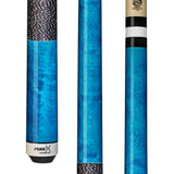 Pure X Teal Stained Birdseye Cue with Black/White Linen Wrap