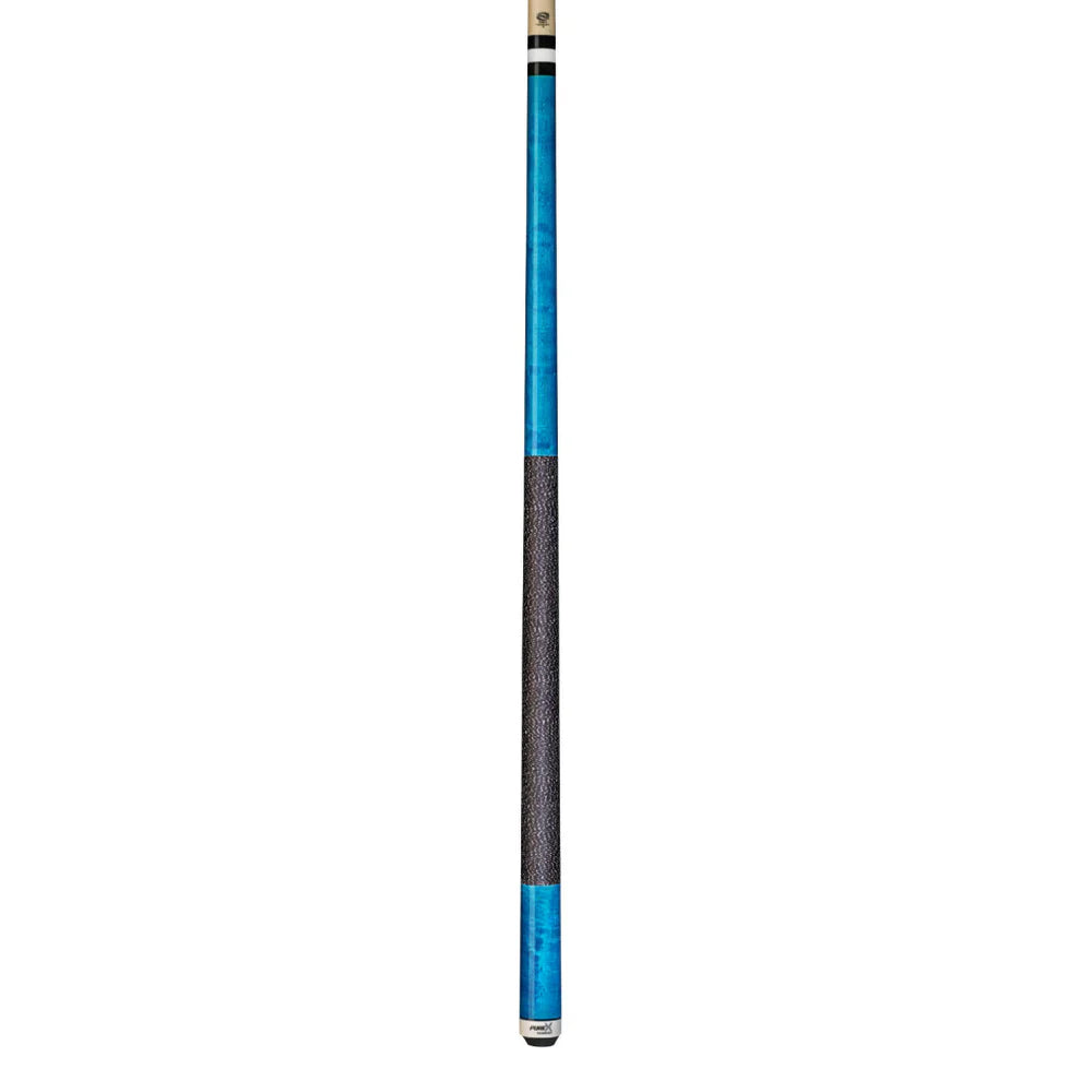 Pure X Teal Stained Birdseye Cue with Black/White Linen Wrap