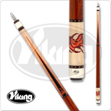 Viking pool cue with case and tip on a white background
