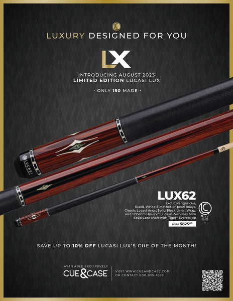 Lucasi Lux® LUX62 Pool Cue – Pro Pool Store