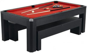 Picture of Carmelli Park Avenue 7' Pool Table Set With Benches & Top