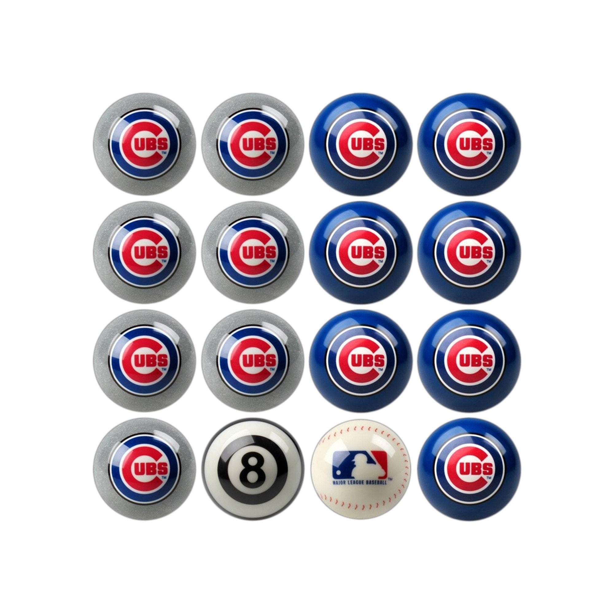 Imperial Chicago Cubs Home vs. Away Billiard Ball Set