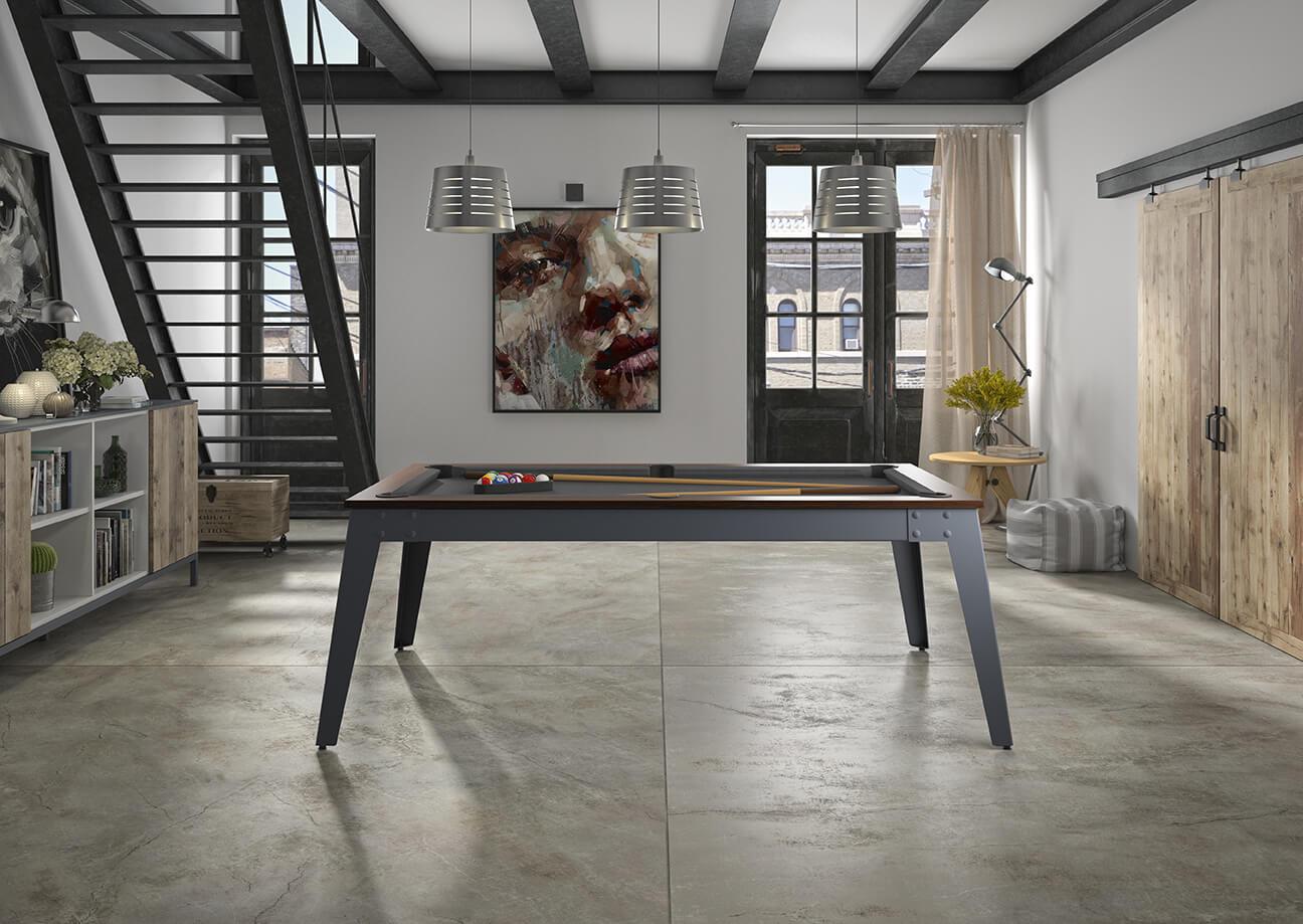 Picture of Rene Pierre Billiards Steel Pool Table with Dining Top