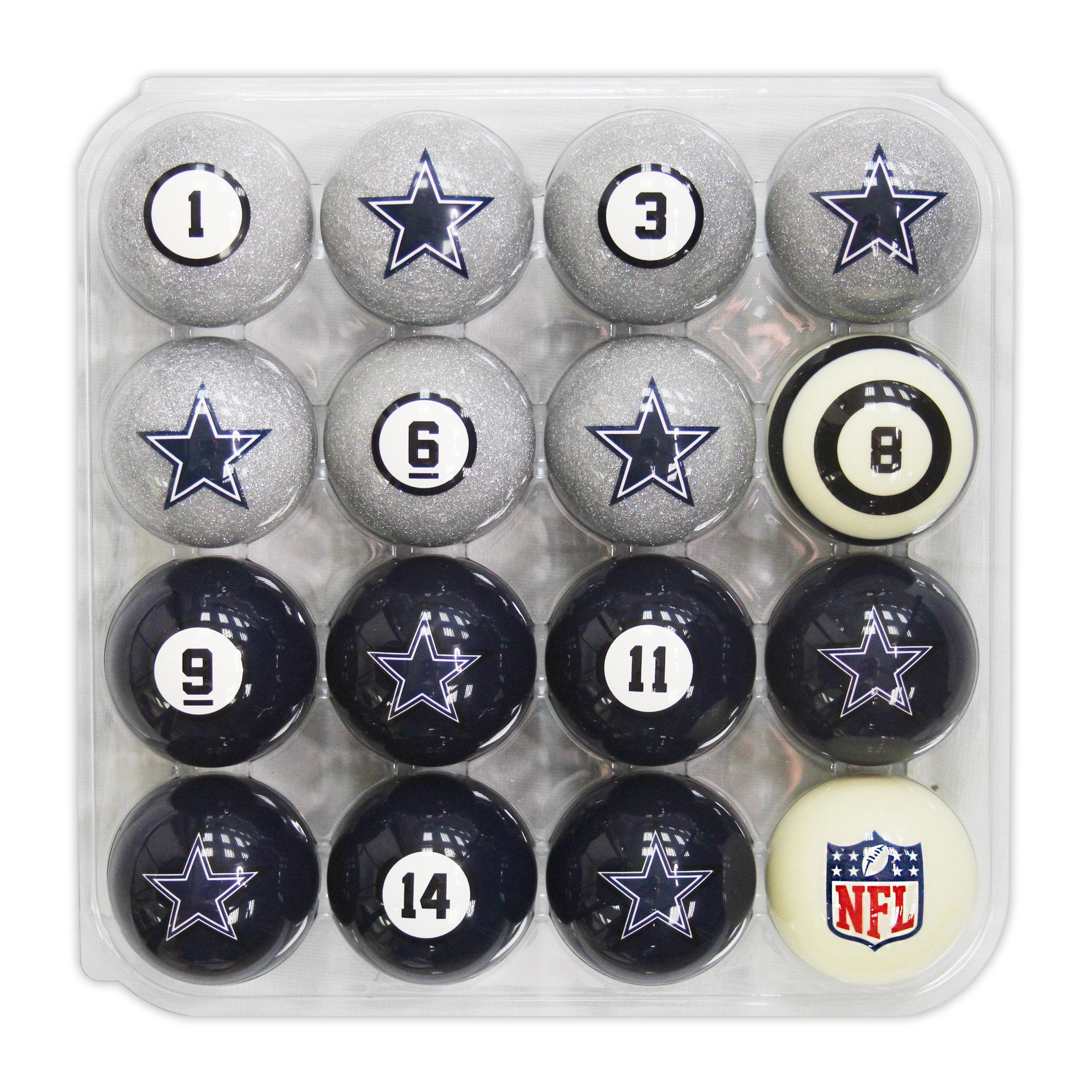 Imperial Dallas Cowboys Billiard Ball Set with Numbers