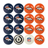 Imperial Denver Broncos Billiard Balls With Numbers
