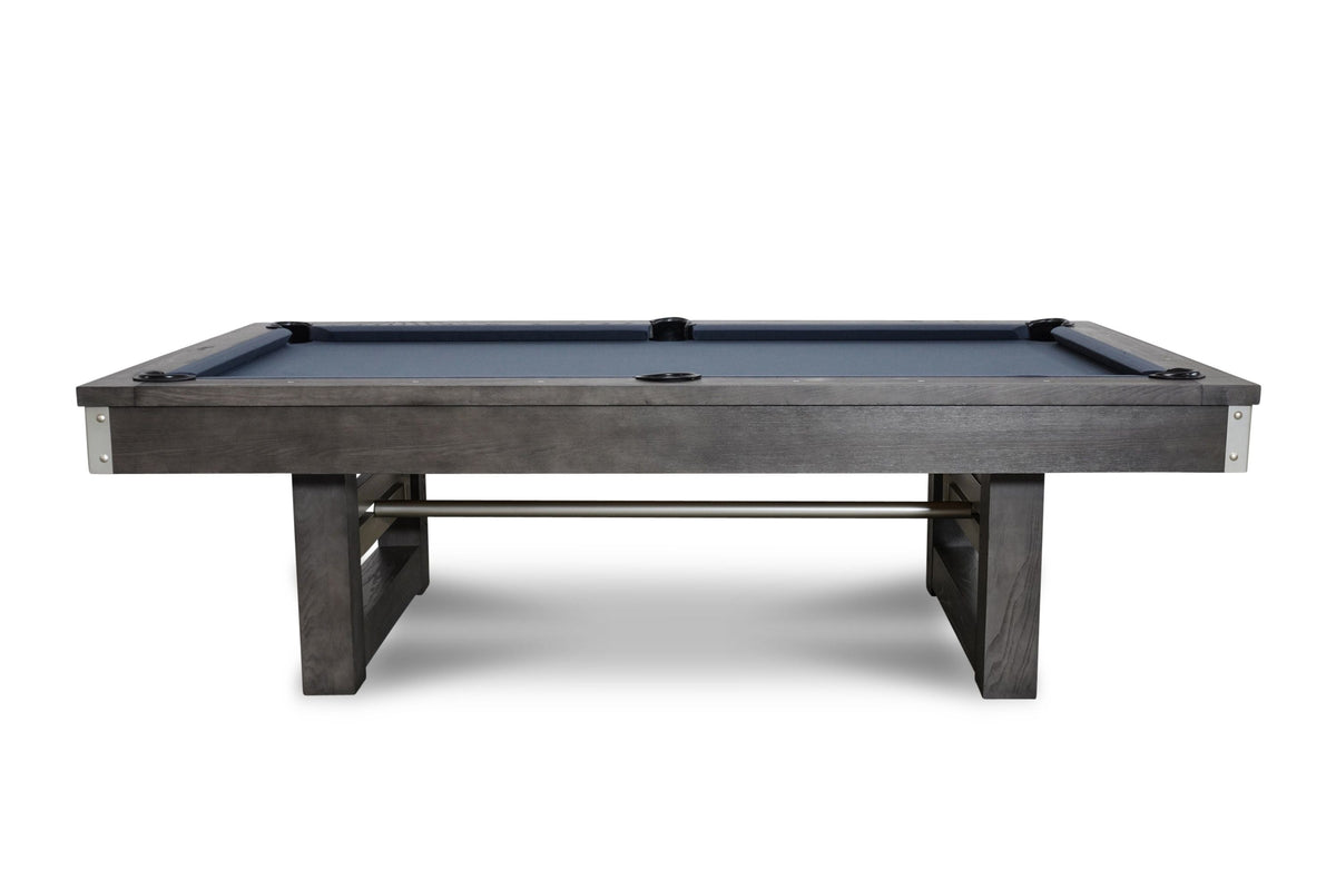 Nixon Bryant 8' Slate Pool Table in Grayson Grey Finish w/ Dining Top ...