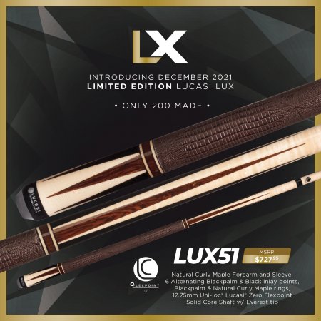 Lucasi Lux® LUX51 Pool Cue