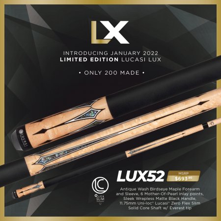 Lucasi Lux® LUX52 Pool Cue