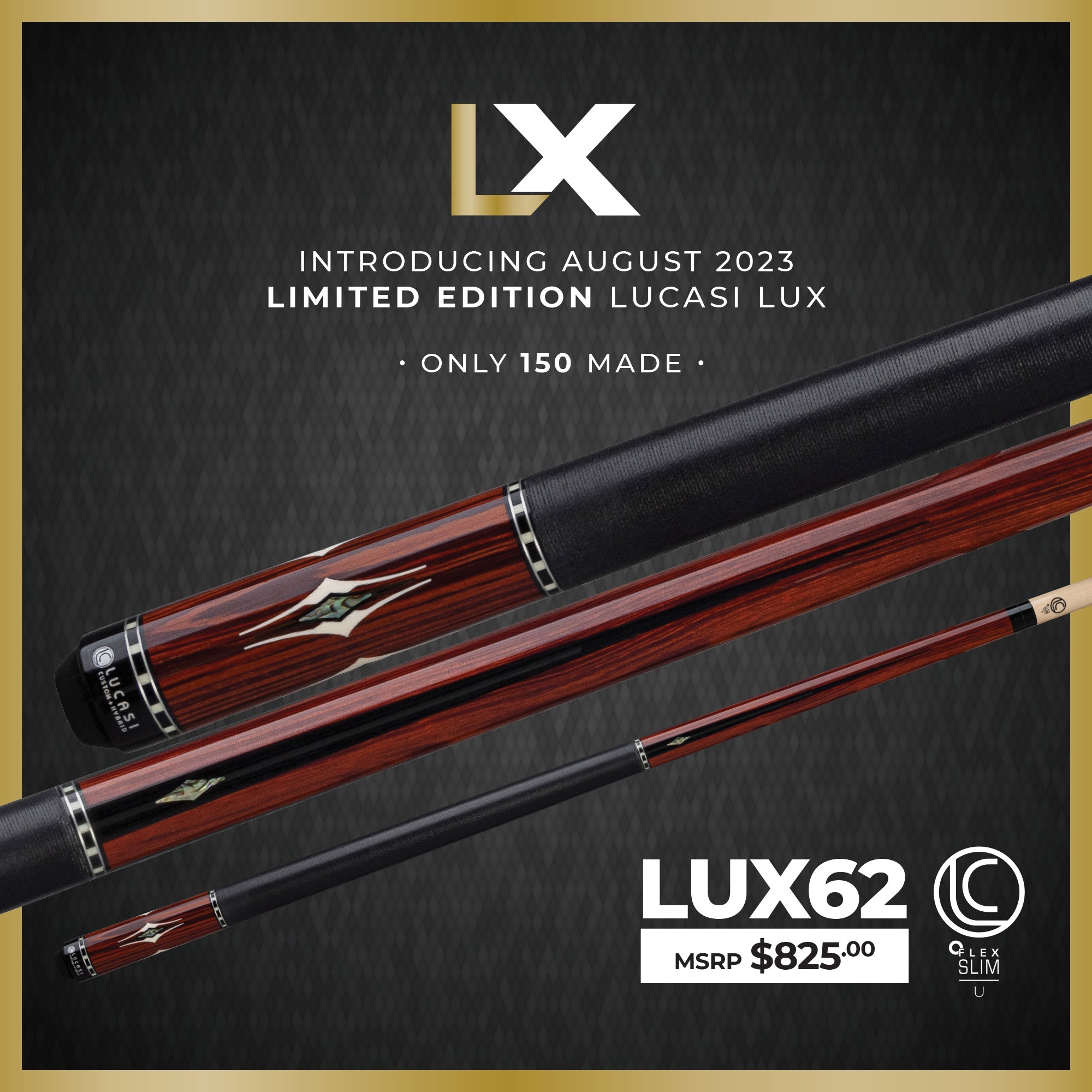 Lucasi Lux® LUX62 Pool Cue