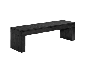 American Heritage Vancouver Multi-Functional Storage Bench in Black Ash