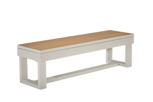 American Heritage Lanai Outdoor Multi-Functional Storage Bench in Oyster Grey Set o 2