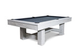 Nixon Rocky 8' Slate Pool Table in Whitewash Finish w/ Dining Top Option