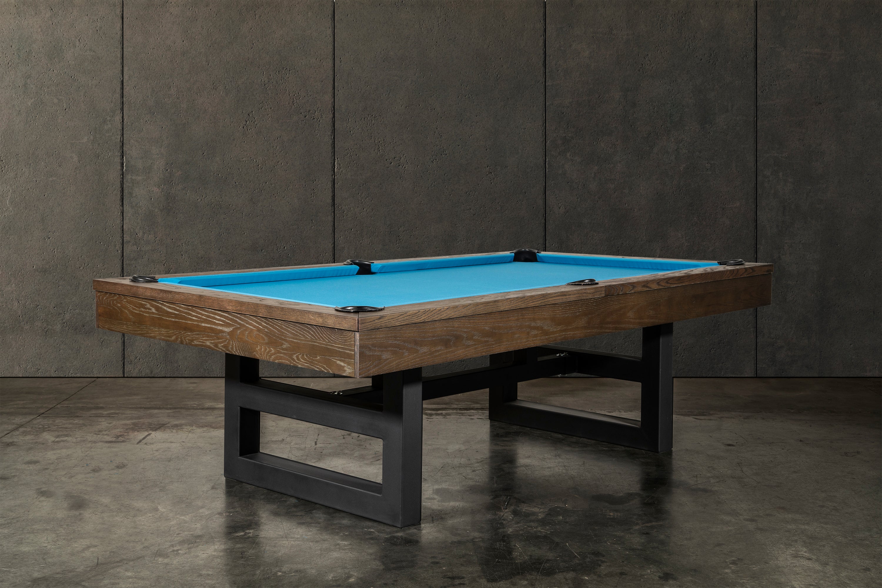 Nixon Mckay 7' Slate Pool Table in Brownwash Finish w/ Dining Top Option