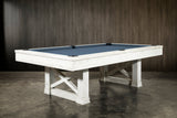 Nixon Nora 7' Slate Pool Table in Whitewash Finish w/ Dining Top Option