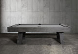 Nixon Georgia 8' Slate Pool Table in Grayson Grey Finish w/ Dining Top Option