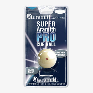 Aramith Pro Cue Ball with Red Logo in Blister Pack