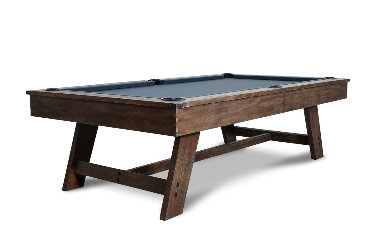 Nixon Hunter 8' Slate Pool Table in Brushed Walnut Finish w/ Dining To ...