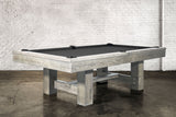 Nixon Rocky 8' Slate Pool Table in Whitewash Finish w/ Dining Top Option