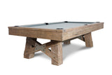 Nixon Georgia 8' Slate Pool Table in Weathered Natural Finish w/ Dining Top Option