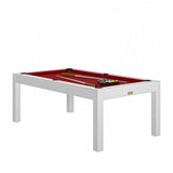 Rene Pierre Billiards Charme White with Dining Top