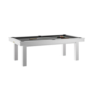 Picture of Rene Pierre Billiards Lafite White Pool Table with Dining Top