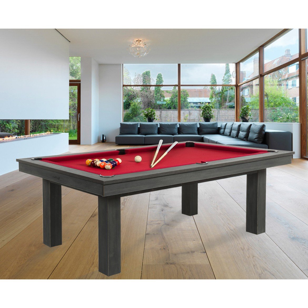 Picture of Rene Pierre Billiards Lafite Grey Pool Table with Dining Top