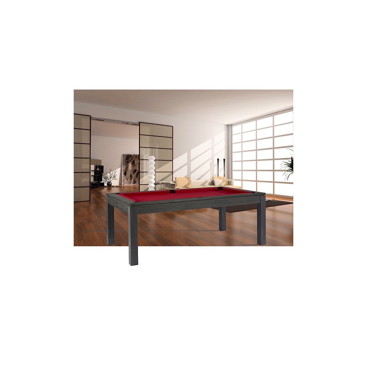 Rene Pierre Billiards Charme Grey with Dining Top