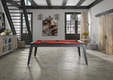 Rene Pierre Billiards Steel Pool Table with Dining Top