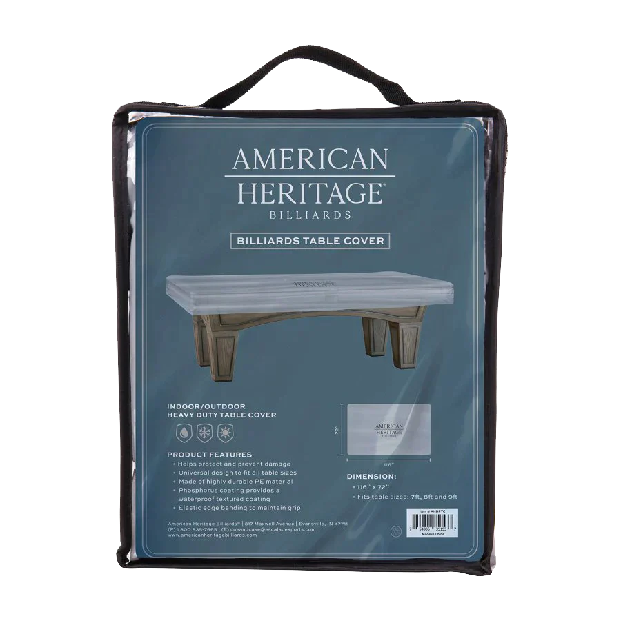 American Heritage Indoor/Outdoor Protective Pool Table Cover – Pro Pool ...