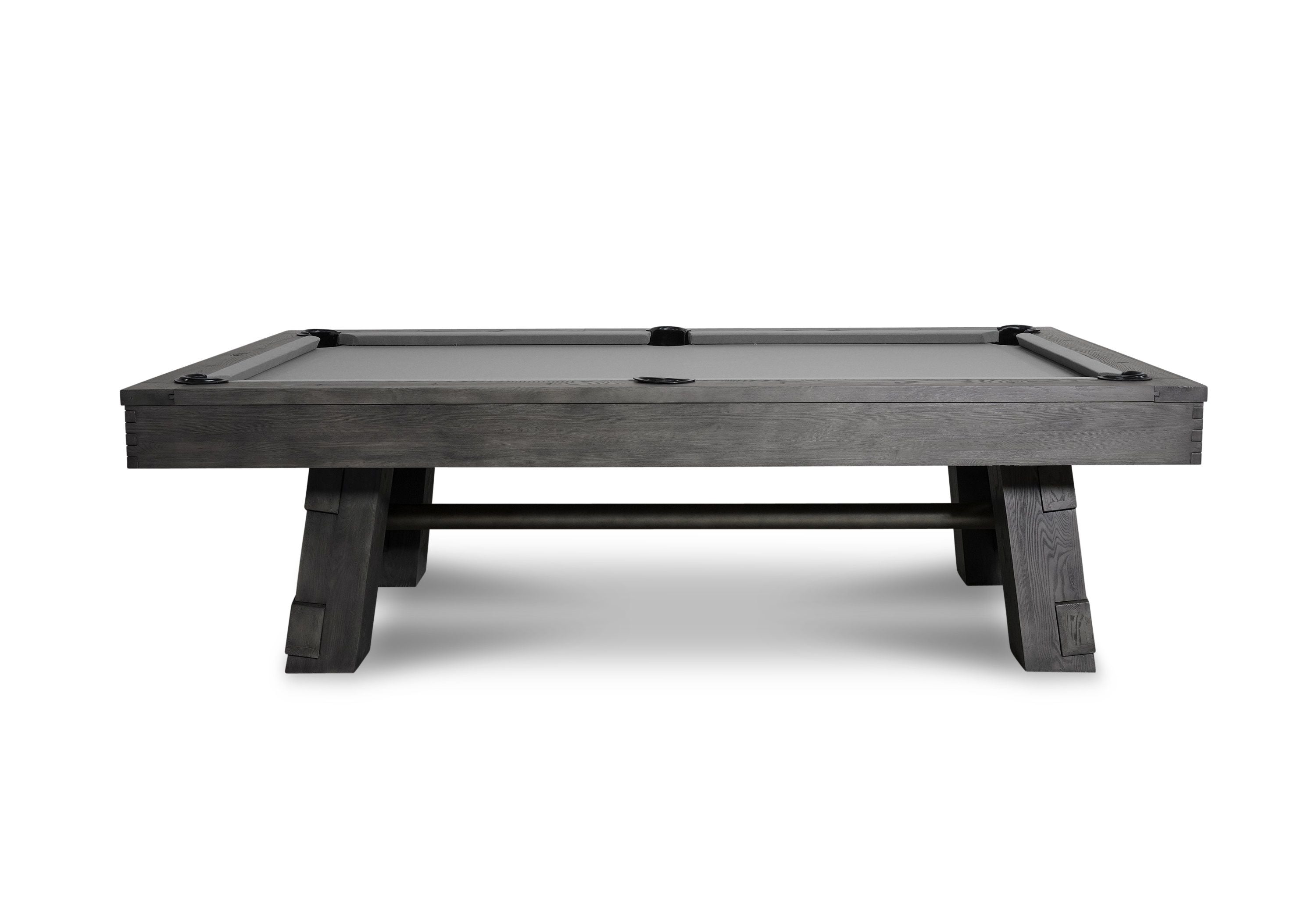 Nixon Georgia 8' Slate Pool Table in Grayson Grey Finish w/ Dining Top Option